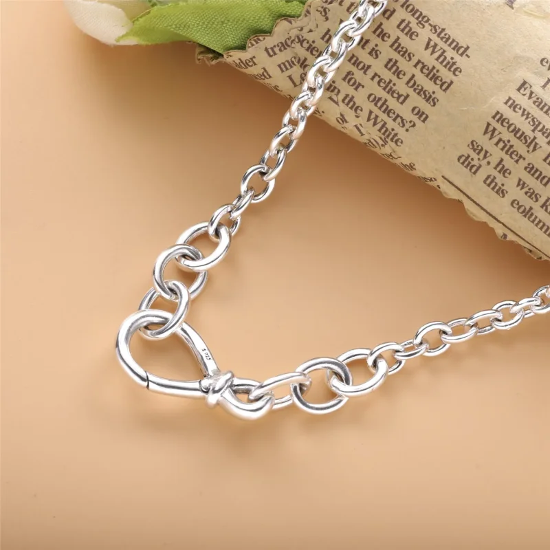 (imagine pentru) Brățară fixă Pandora cu Chunky Infinity Nod din argint - 398902C00 - Vizualizare 2