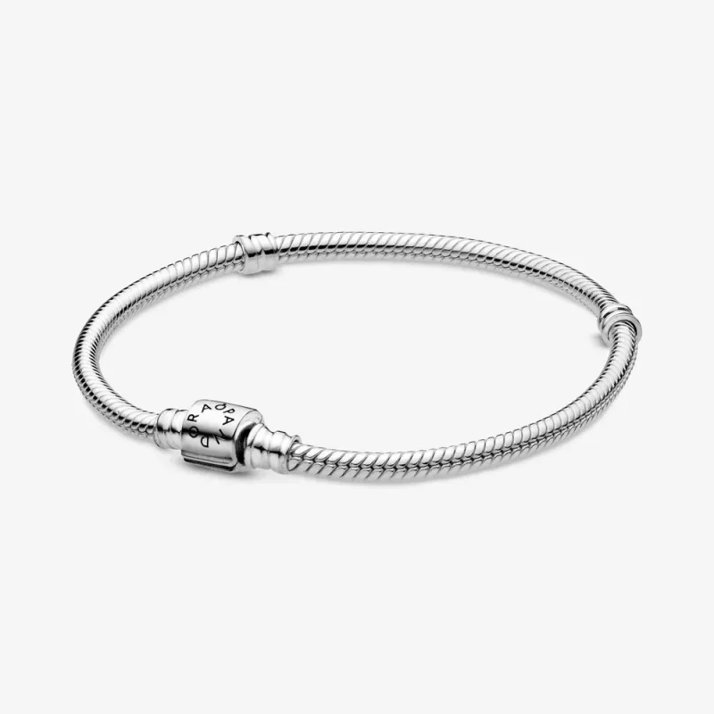 (imagine pentru) Brățară Pandora Moments, lanț clasic cu sistem de închidere cilindric - 598816C00