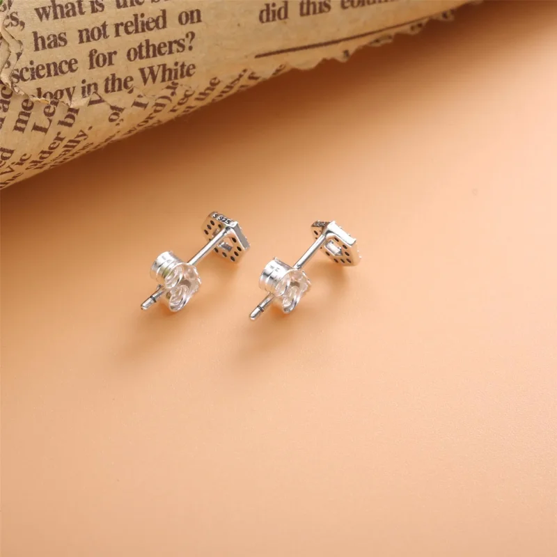 (imagine pentru) Cercei Pandora cu Spumant Fagure hexagon din argint - 298800C01 - Vizualizare 4