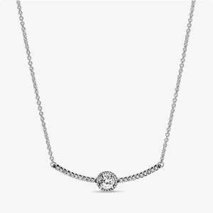 (imagine pentru) Colier Pandora cu Sclipire rotundă din argint - 398490C01