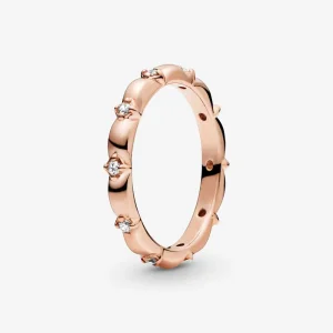 (imagine pentru) Inel Pandora cu Petale de flori Band din aur rose - 188791C01