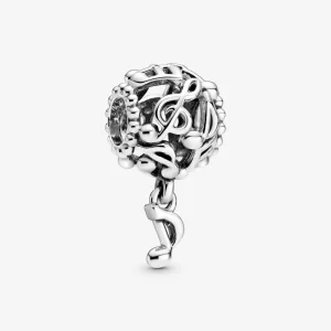 (imagine pentru) Talisman cu note muzicale cu structură dantelată - 798779C00