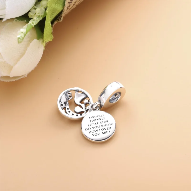 (imagine pentru) Talisman de tip pandantiv Barză și stele strălucitoare - 798895C01 - Vizualizare 4