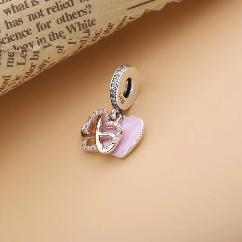 (imagine pentru) Talisman de tip pandantiv cu inimă strălucitoare tip infinity - 788878C01 - Vizualizare 2
