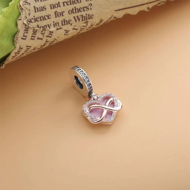 (imagine pentru) Talisman de tip pandantiv cu inimă strălucitoare tip infinity - 788878C01 - Vizualizare 3