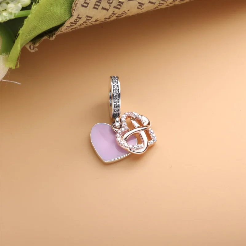 (imagine pentru) Talisman de tip pandantiv cu inimă strălucitoare tip infinity - 788878C01 - Vizualizare 4