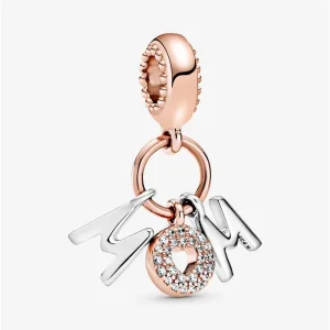 (imagine pentru) Talisman de tip pandantiv cu literele „Mum” (mama) - 788828C01