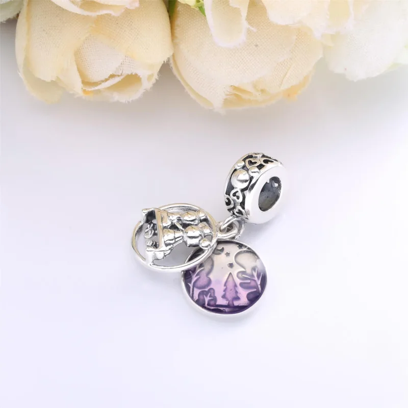 (imagine pentru) Talisman de tip pandantiv Disney Mickey Mouse & Minnie Mouse „Happily Ever After - Vizualizare 2