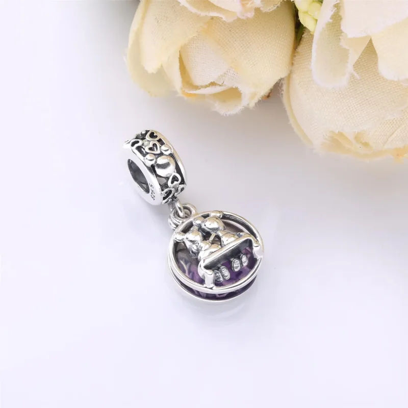 (imagine pentru) Talisman de tip pandantiv Disney Mickey Mouse & Minnie Mouse „Happily Ever After - Vizualizare 3