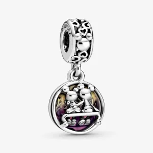 (imagine pentru) Talisman de tip pandantiv Disney Mickey Mouse & Minnie Mouse „Happily Ever After” - 798866C01