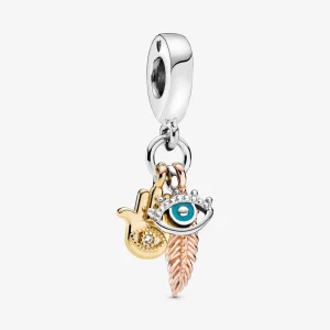 (imagine pentru) Talisman de tip pandantiv Hamsa, ochiul atoatevăzător și spiritualitate - 768785C01