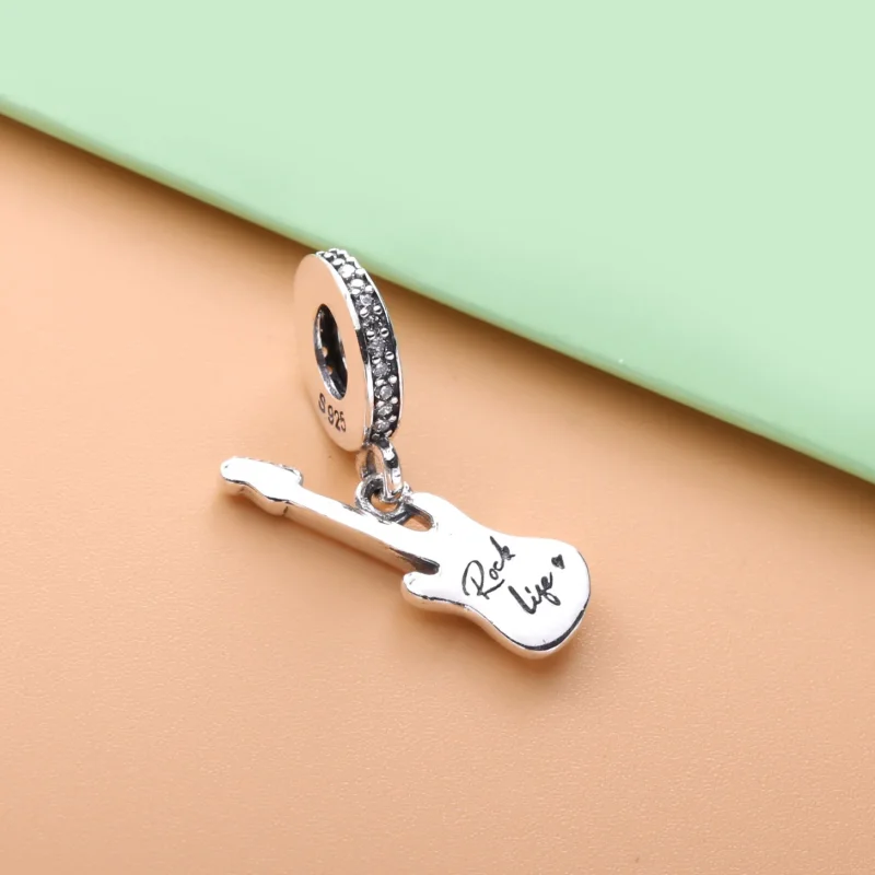 (imagine pentru) Talisman pandantiv Pandora cu Chitara electrica din argint - 798788C01 - Vizualizare 4