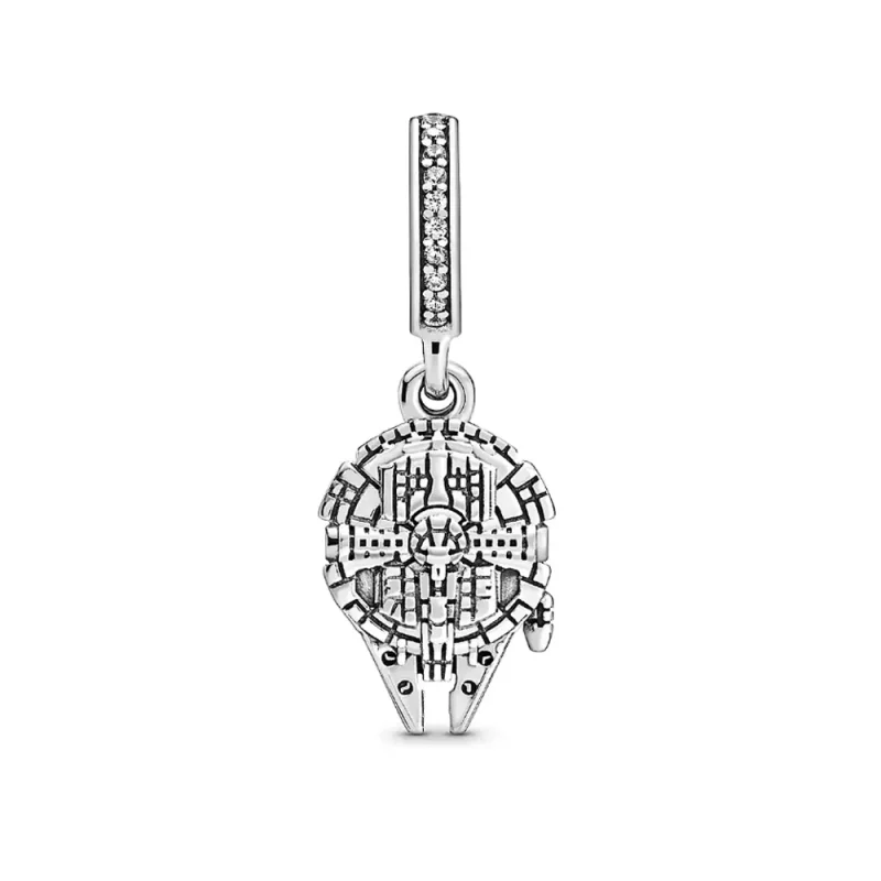 (imagine pentru) Talisman pandantiv Pandora cu Disney Parks Star Wars Millennium Falcon din argin - Vizualizare 2