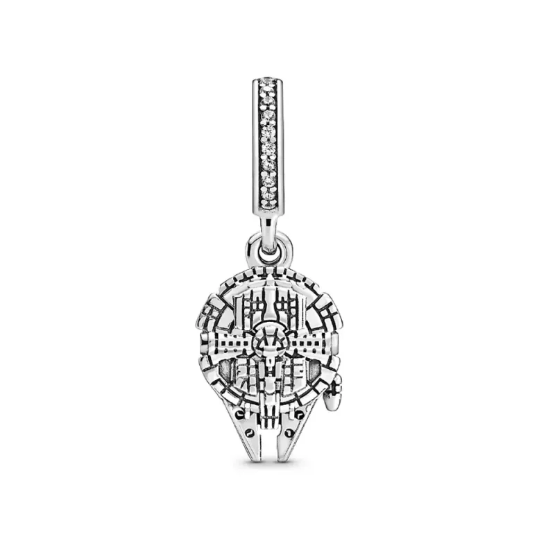 (imagine pentru) Talisman pandantiv Pandora cu Disney Parks Star Wars Millennium Falcon din argin - Vizualizare 3