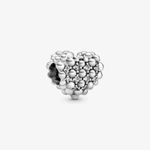 (imagine pentru) Talisman PANDORA cu inimă cu mărgele strălucitoare - 798681C01