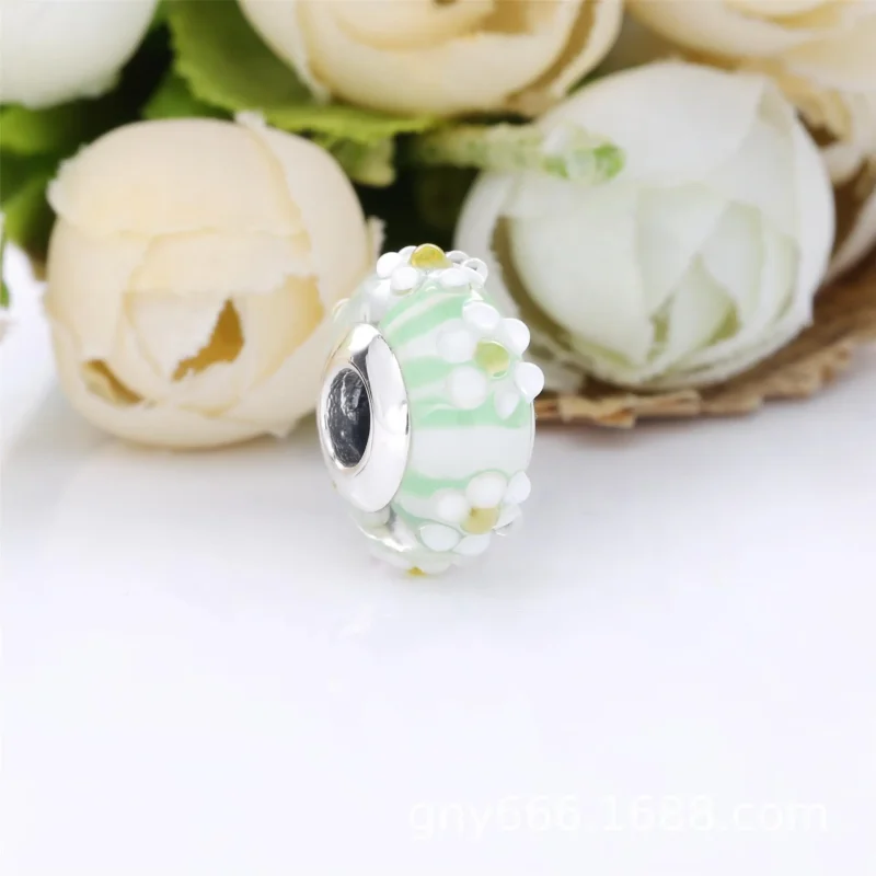 (imagine pentru) Talisman PANDORA cu Margaretă din sticlă de Murano - 798798C00 - Vizualizare 2