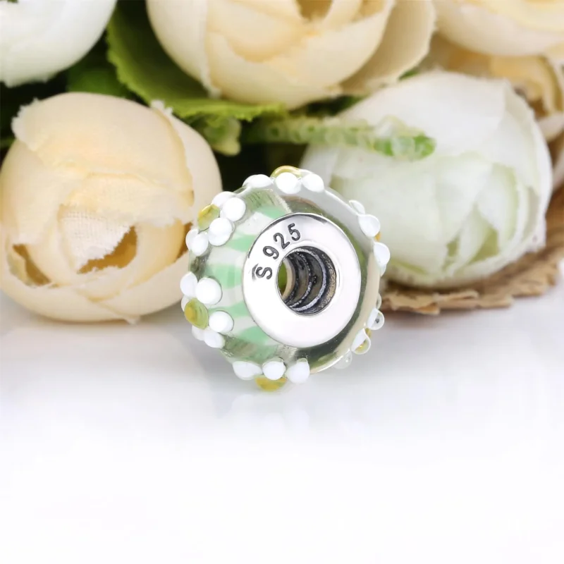 (imagine pentru) Talisman PANDORA cu Margaretă din sticlă de Murano - 798798C00 - Vizualizare 3