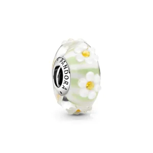 (imagine pentru) Talisman PANDORA cu Margaretă din sticlă de Murano - 798798C00