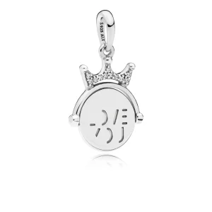 (imagine pentru) Talisman PANDORA de tip pandantiv cu te iubesc - 797641CZ