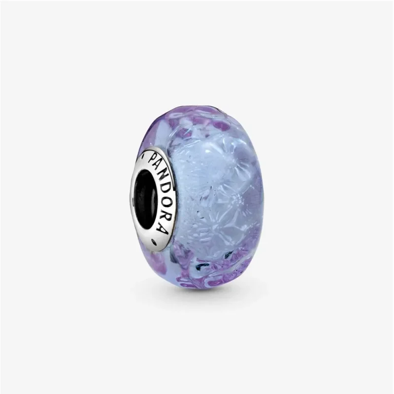(imagine pentru) Talisman PANDORA din sticlă de Murano în nuanța lavandei - 798875C00