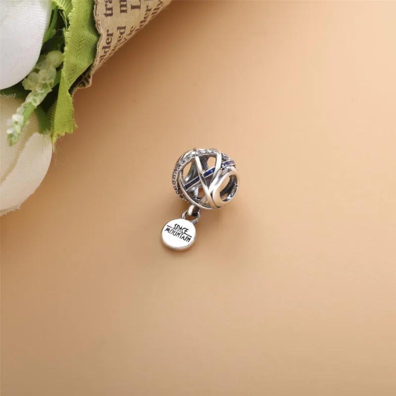 (imagine pentru) Talisman Pandora Disney Parks Space Mountain din argint - 798633C01 - Vizualizare 5