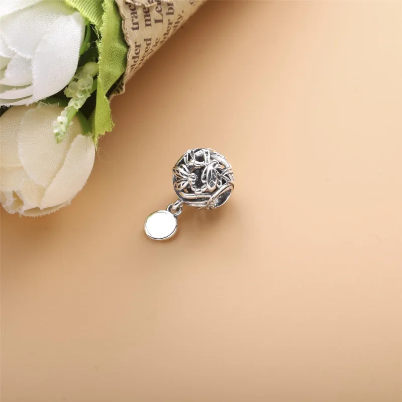 (imagine pentru) Talisman Pandora Dragonfly Love ajurată din argint - 798814C00 - Vizualizare 2