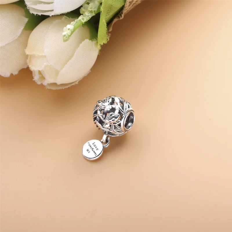 (imagine pentru) Talisman Pandora Dragonfly Love ajurată din argint - 798814C00 - Vizualizare 3