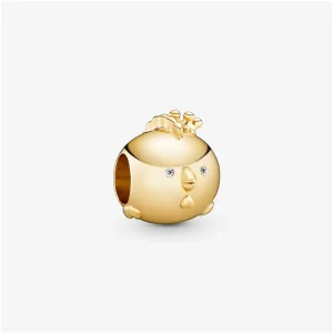 (imagine pentru) Talisman Pandora Strălucitoare Zodiac Cocoș placat cu aur de 14 k - 768578C01