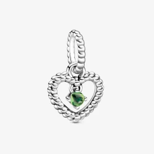 (imagine pentru) Talisman PANDORA tip pandantiv cu inimioară cu mărgele verzi - 798854C10