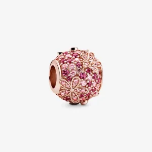 (imagine pentru) Talisman pavé cu margaretă roz - 788797C01