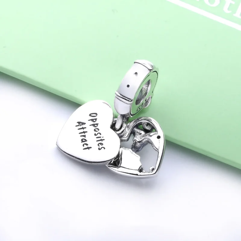(imagine pentru) Talisman tip pandantiv Disney Doamna și vagabondul, în formă de inimă - 798634C0 - Vizualizare 3