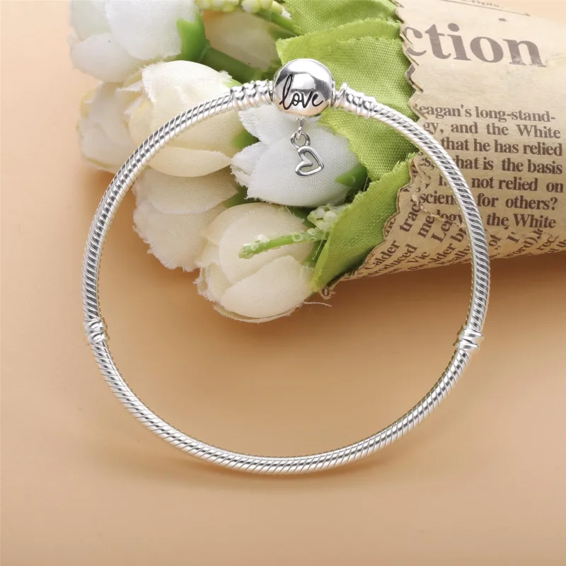 (imagine pentru) Brățară fixă PANDORA din argint, cu Infinity Inima - 598891C00 - Vizualizare 2