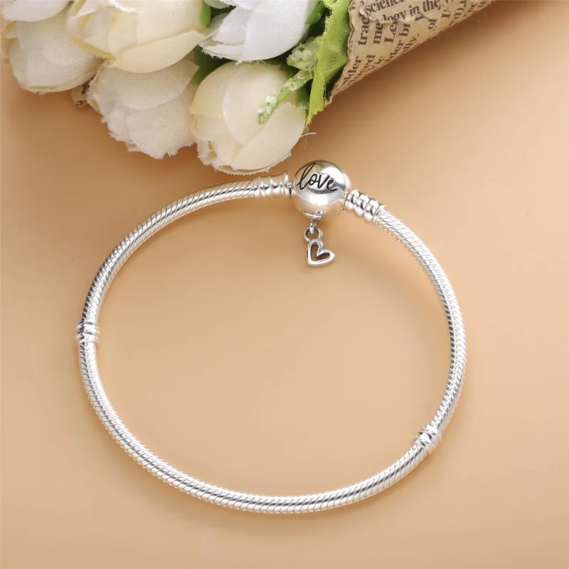 (imagine pentru) Brățară fixă PANDORA din argint, cu Infinity Inima - 598891C00 - Vizualizare 4