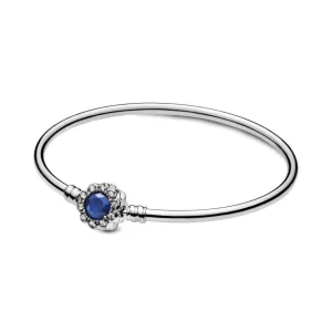 (imagine pentru) Brățară fixă PANDORA din argint, cu Trăiește viața în plină floare - 598432C01