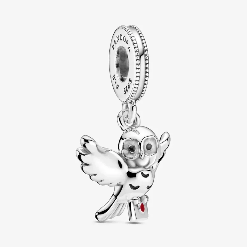 (imagine pentru) Harry Potter, Talisman PANDORA de tip pandantiv Bufnița Hedwig - 799123C01