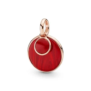 (imagine pentru) Pandantiv PANDORA cu Sticlă de Murano roșie - 388148RMU