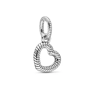 (imagine pentru) Pandantiv PANDORA în formă de inimioară deschisă cu model tip lanț clasic - 399094C00