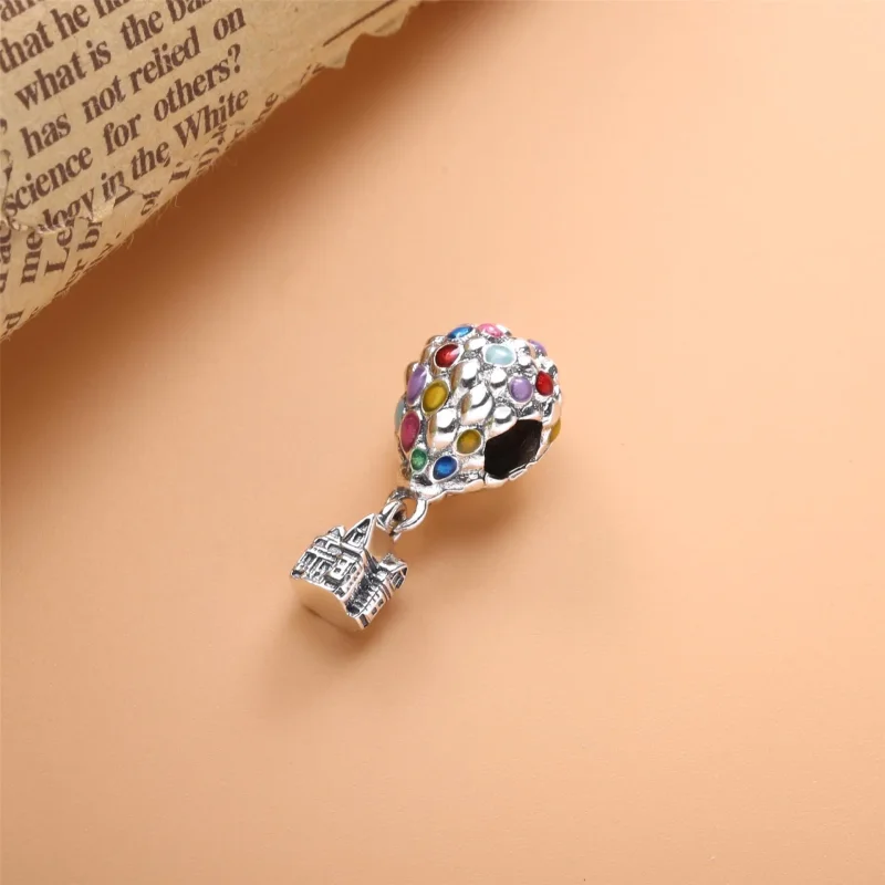 (imagine pentru) Talisman PANDORA Căsuță Disney ridicată în aer de baloane - 798962C01 - Vizualizare 2