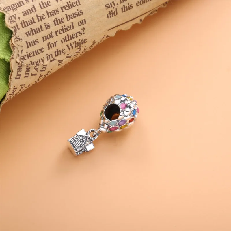 (imagine pentru) Talisman PANDORA Căsuță Disney ridicată în aer de baloane - 798962C01 - Vizualizare 3