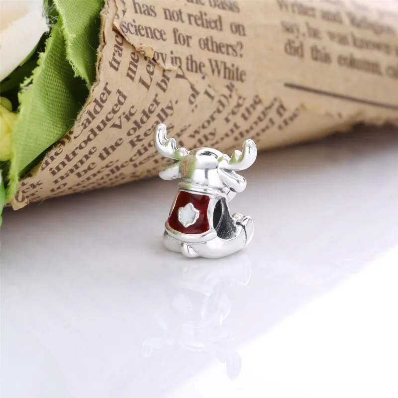 (imagine pentru) Talisman PANDORA cu Canada Moose Frunze de arțar - 798931C01 - Vizualizare 4
