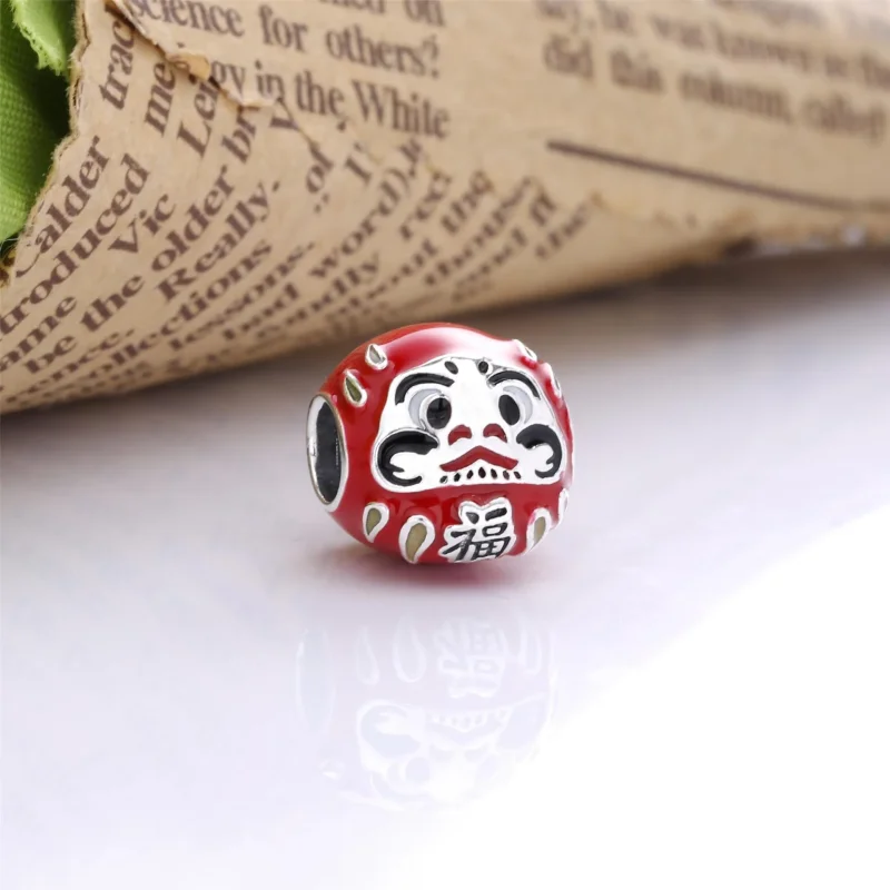 (imagine pentru) Talisman PANDORA cu Păpușa Roșie Daruma - 798920C01 - Vizualizare 2