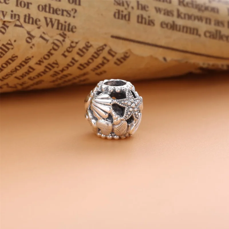 (imagine pentru) Talisman PANDORA cu Stele de mare, scoici și inimi - 798950C00 - Vizualizare 2