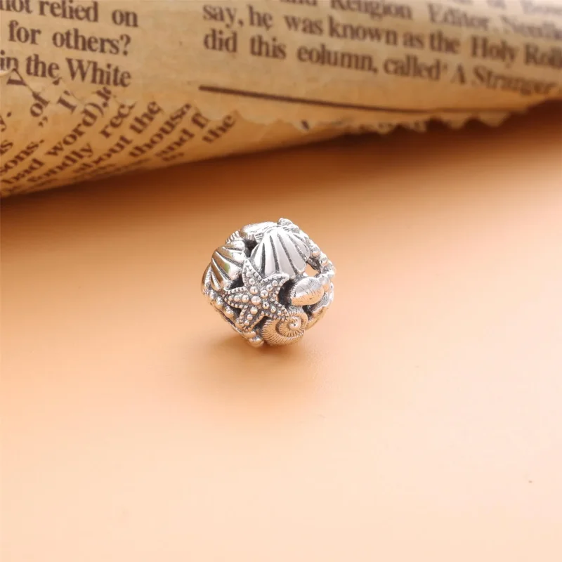 (imagine pentru) Talisman PANDORA cu Stele de mare, scoici și inimi - 798950C00 - Vizualizare 4