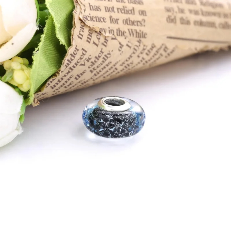 (imagine pentru) Talisman PANDORA cu Sticlă de Murano albastru închis ondulat Ocean - 798938C00 - Vizualizare 3