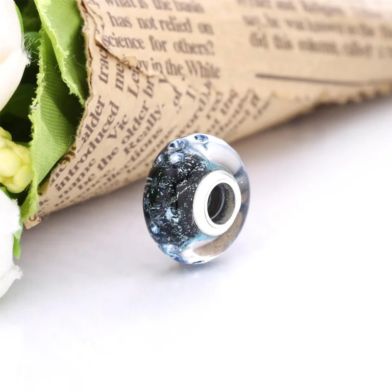 (imagine pentru) Talisman PANDORA cu Sticlă de Murano albastru închis ondulat Ocean - 798938C00 - Vizualizare 4