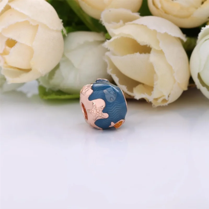 (imagine pentru) Talisman PANDORA cu Valuri și pești strălucitori de ocean - 789004C01 - Vizualizare 2