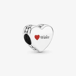 (imagine pentru) Talisman PANDORA cu Wales Love Heart - 792015_E008