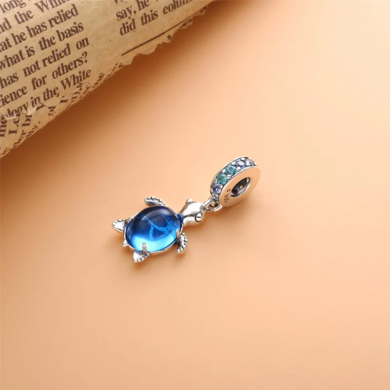 (imagine pentru) Talisman PANDORA de tip pandantiv cu Broască țestoasă din sticlă de Murano - 798 - Vizualizare 2