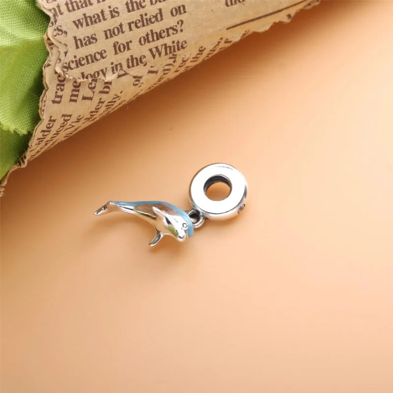 (imagine pentru) Talisman PANDORA de tip pandantiv cu Delfin sclipitor - 798947C01 - Vizualizare 5