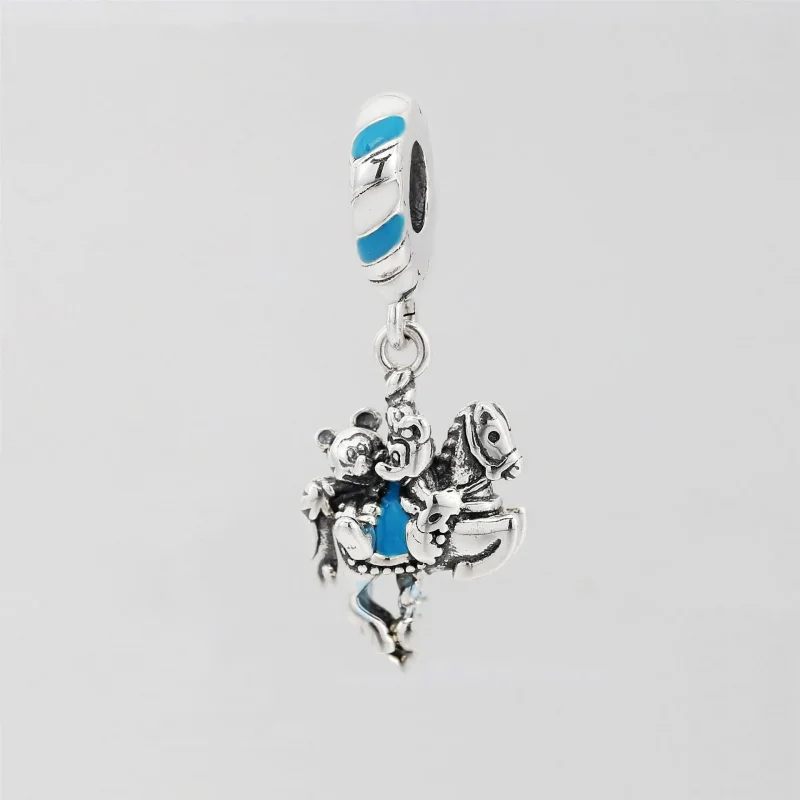 (imagine pentru) Talisman PANDORA de tip pandantiv cu Disney, Cal carusel Mickey și Minnie - 7989 - Vizualizare 2